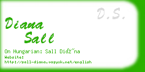 diana sall business card